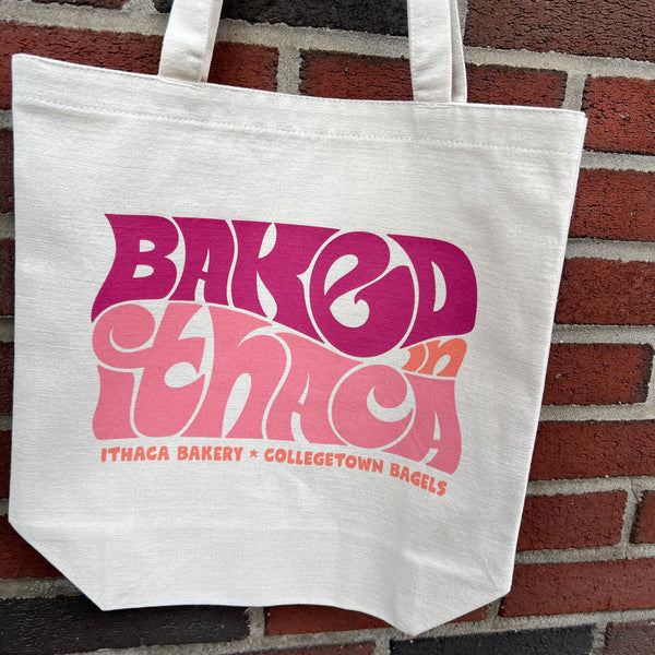 Baked in Ithaca Tote- Multiple Colors