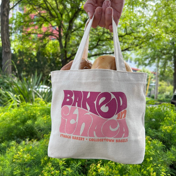 Baked in Ithaca Mini Tote- Multiple Colors