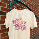 Collegetown Bagels Short Sleeve Cream Octopus Tee - Multiple Colors